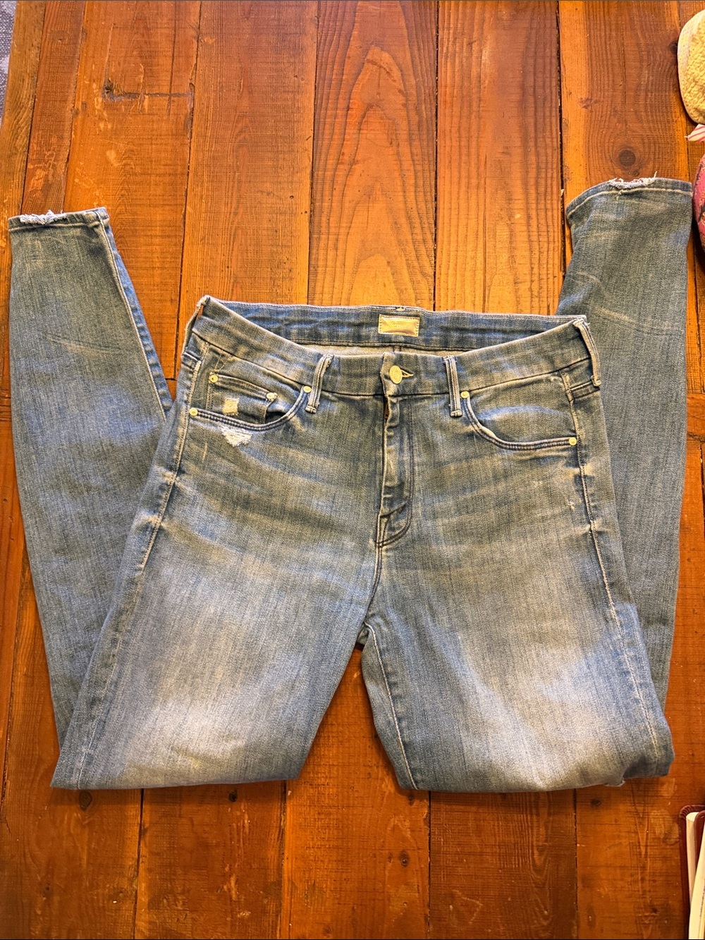 MOTHER Light Blue Skinny Jeans
